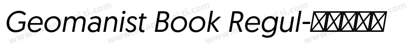 Geomanist Book Regul字体转换